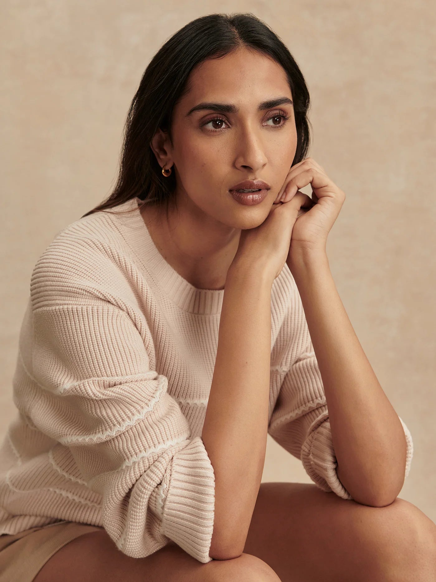 MERYL STRIPE KNIT SWEATER