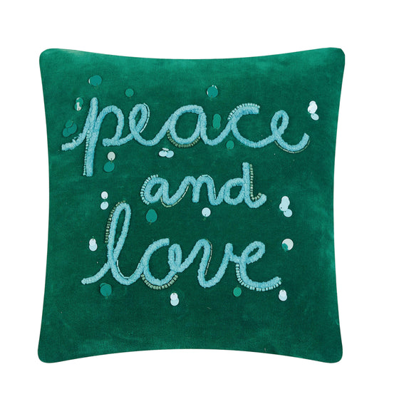 PEACE & LOVE DECORATIVE PILLOW