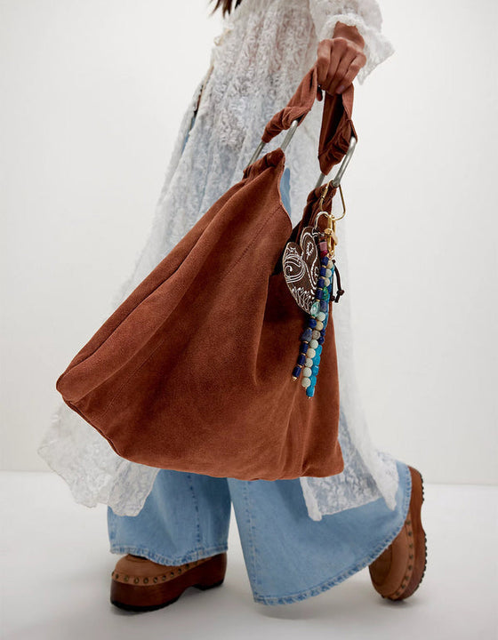 BOBBI SUEDE SLOUCH TOTE