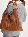 BOBBI SUEDE SLOUCH TOTE