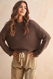  ROUND NECK SWEATER KNITTED TOP