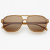 FREYRS Eyewear - Billie Aviator Sunglasses: Brown / Brown