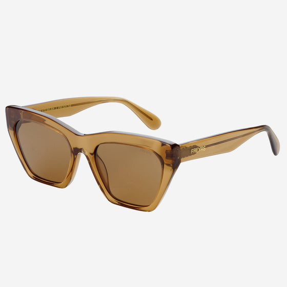 FREYRS Eyewear - Gia Acetate Cat Eye Sunglasses : Brown