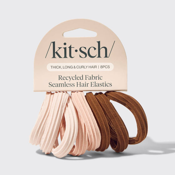 RECYCLED SEAMLESS HAIR ELASTICS 8PC SET