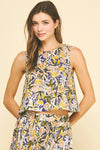 FLORAL SLEEVELESS TOP