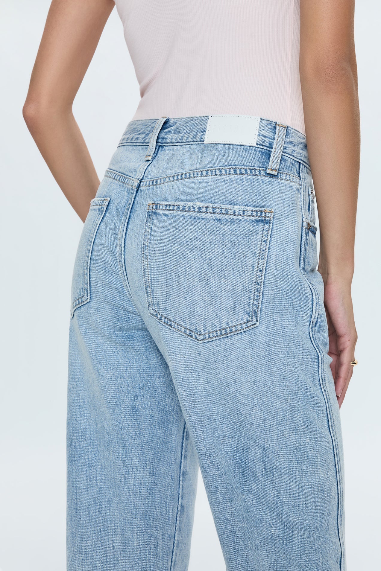 KACEY MID RISE CUFFED BOYFRIEND JEANS in berkeley wash