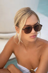 FREYRS Eyewear - Billie Aviator Sunglasses: Brown / Brown