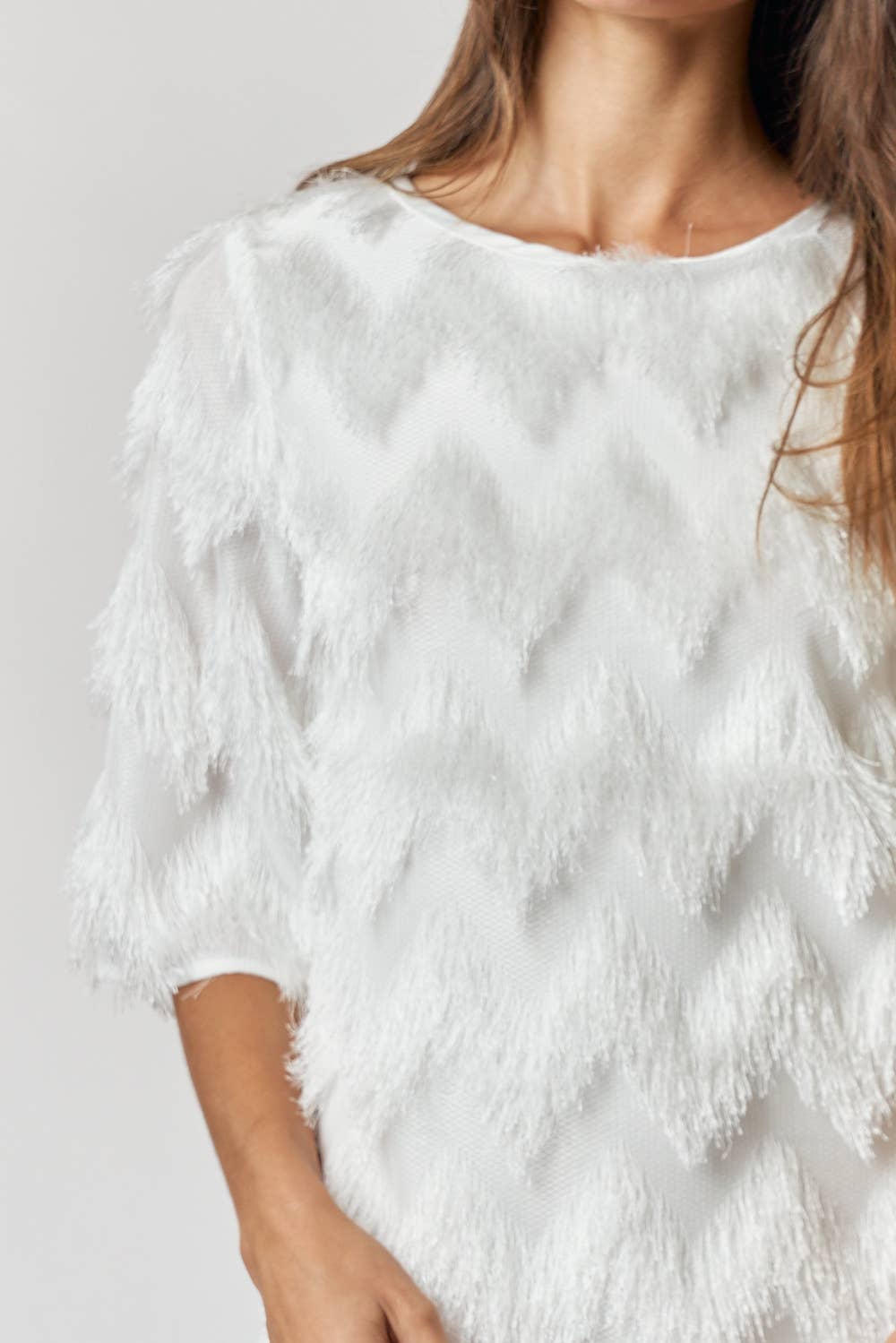 Chevron Fringe Dress