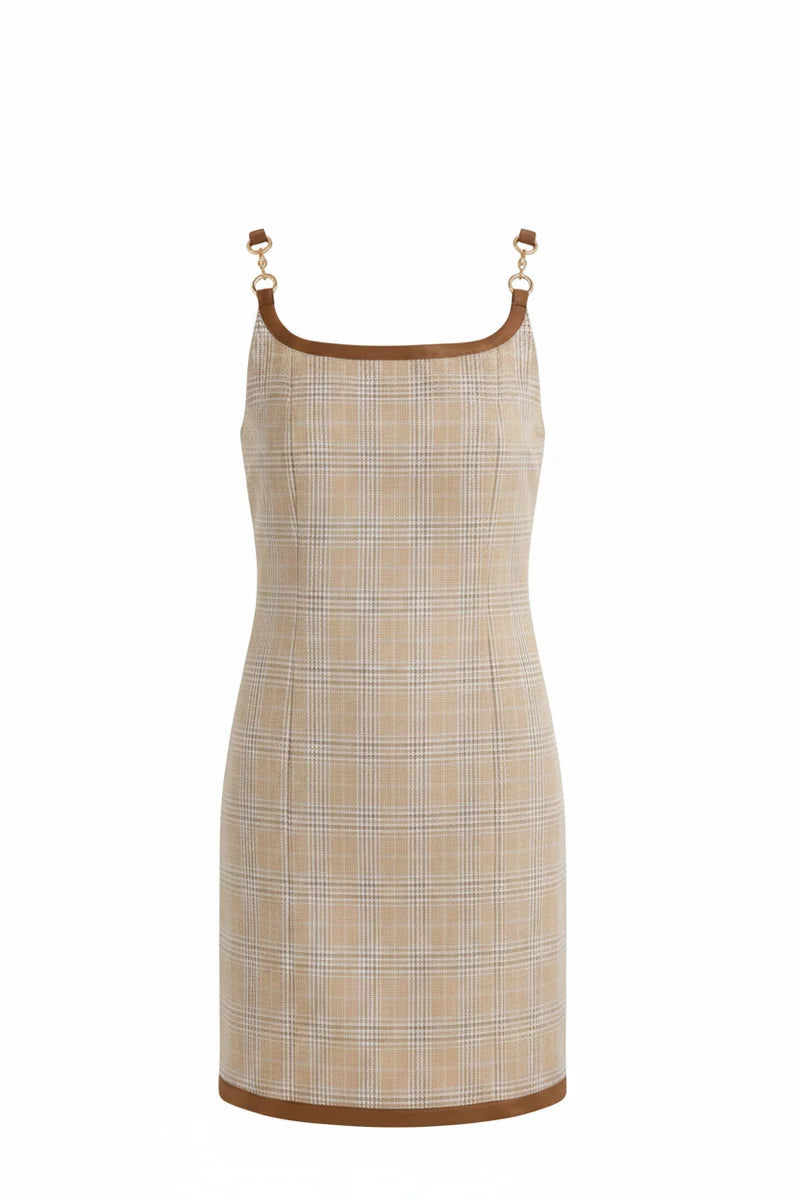 Noah Leather Trim Dress