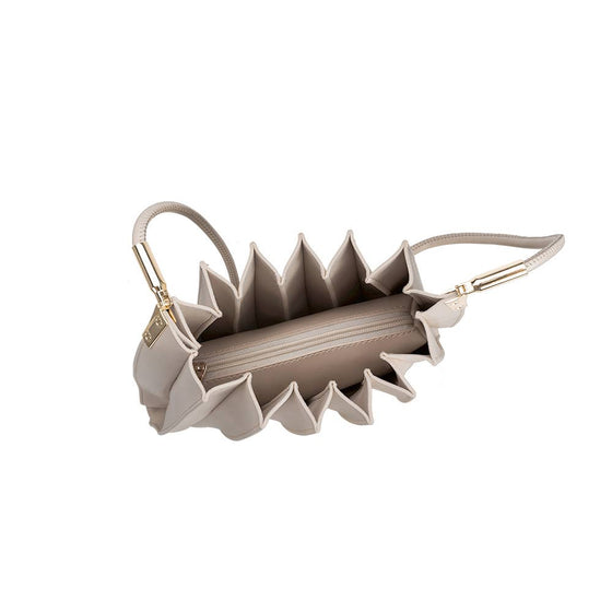 MELIE BIANCO - CARRIE PLEATED VEGAN SHOULDER BAG - bone