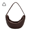 MELIE BIANCO - RAQUEL XL RECYCLED SHOULDER BAG - espresso