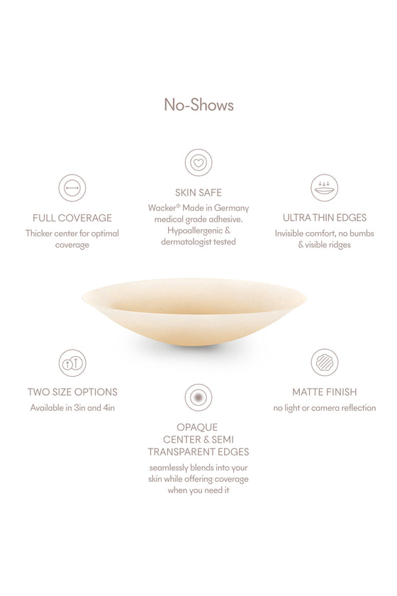 NOOD - No-Show | Reusable Adhesive Nipple Covers