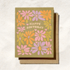 Daydream Prints - Happy Birthday Retro Flower