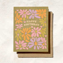  Daydream Prints - Happy Birthday Retro Flower