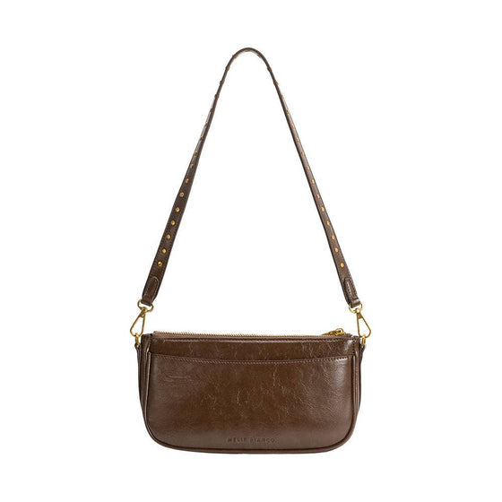 MELIE BIANCO - ARIA ESPRESSO RECYCLED VEGAN SHOULDER BAG