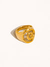 CARBON 18K GOLD NON-TARNISH TWIRL RING