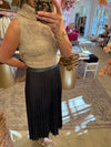 FULL OF CHARM PLEATED MIDI SKIRT
