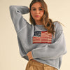 FLAG KNITTED SWEATER in assorted colors