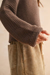 ROUND NECK SWEATER KNITTED TOP