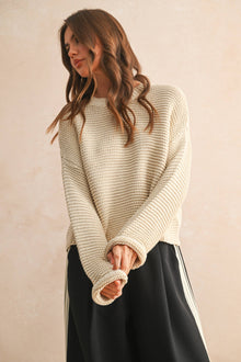  ROUND NECK SWEATER KNITTED TOP
