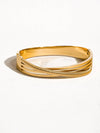 YUNA 18K GOLD NON-TARNISH CHAIN BANGLE BRACELET