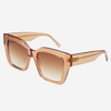 FREYRS Eyewear - Bon Chic Acetate Oversized Square Sunglasses: Crystal Brown