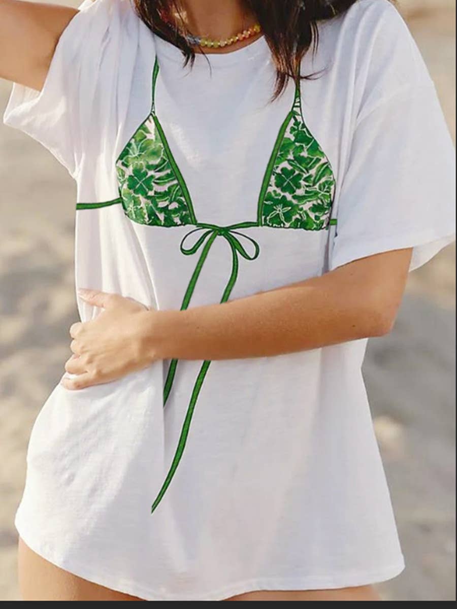 BIKINI PRINT GRAPHIC TEE