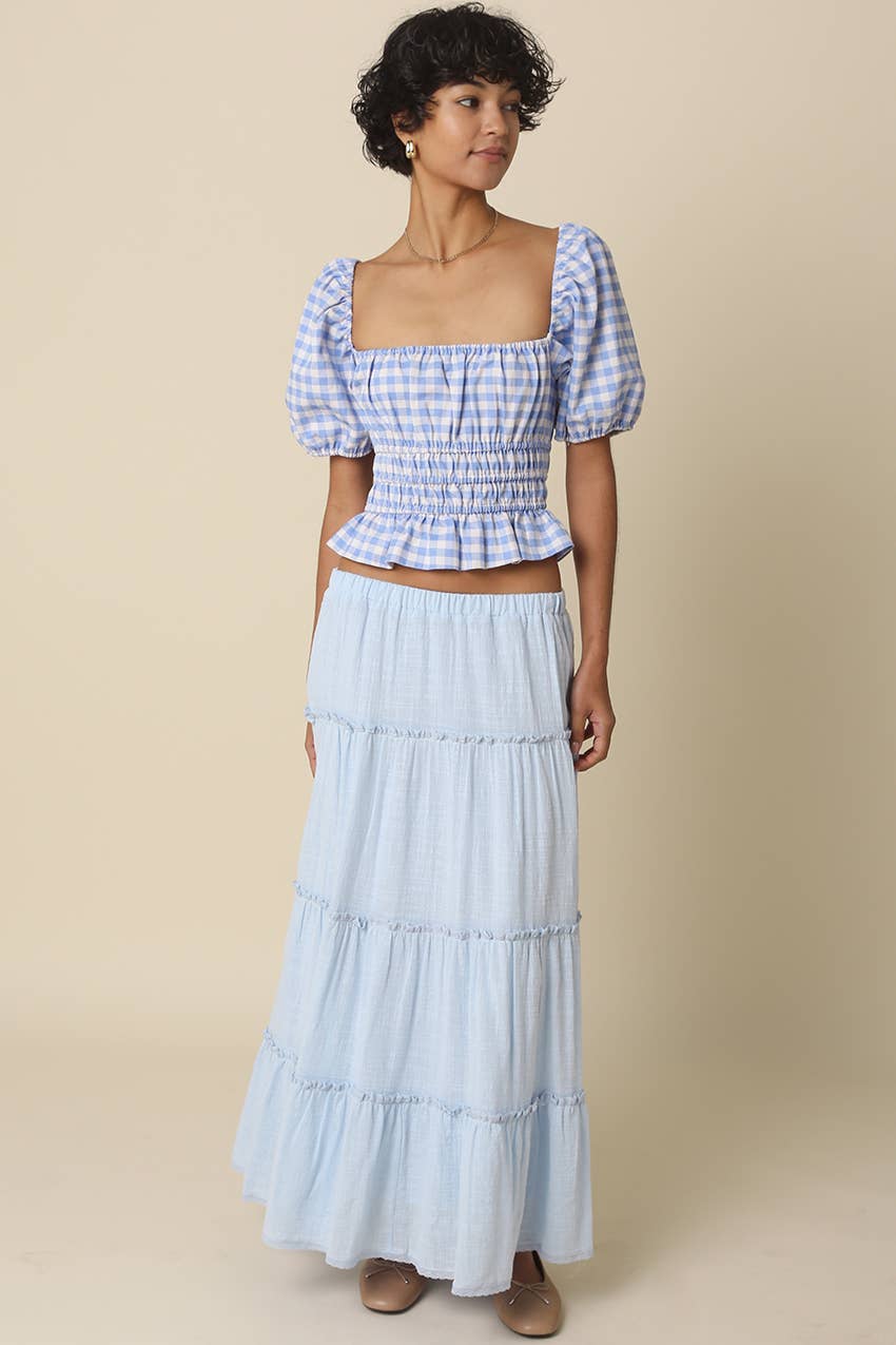 BROOKE TIERED MAXI SKIRT