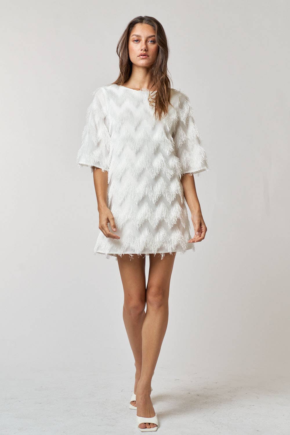 Chevron Fringe Dress