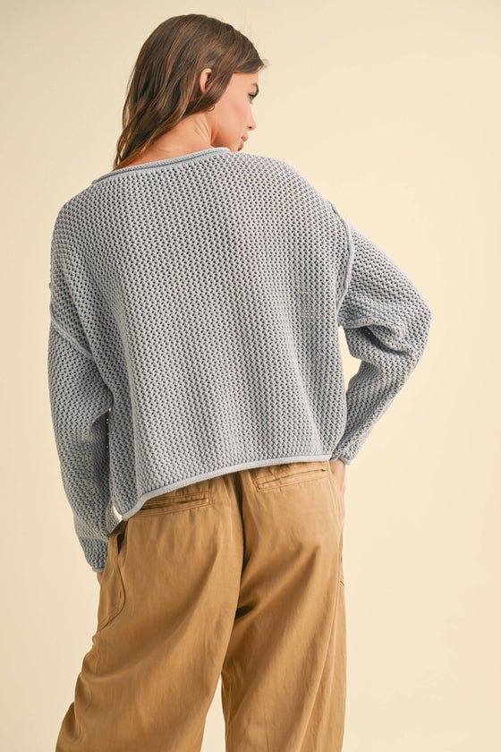 FLAG KNITTED SWEATER in assorted colors