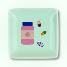  Properly Improper - Pill Bottle & Pills - Square Trinket Tray