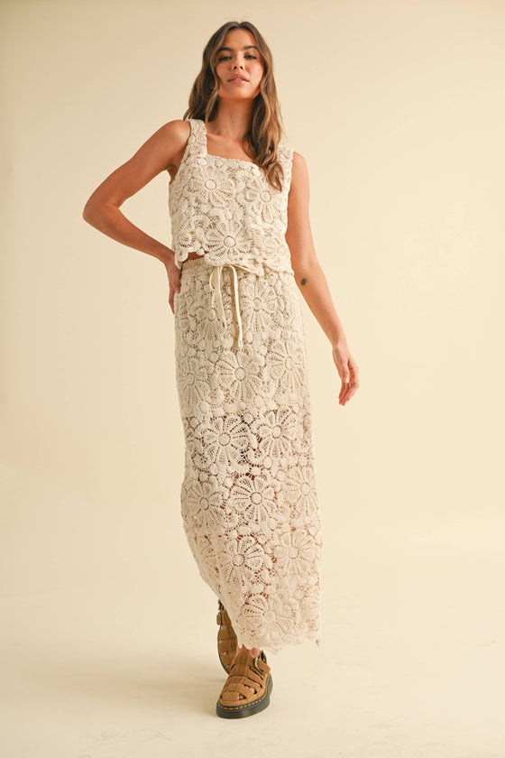 CROCHET KNITTED SKIRT