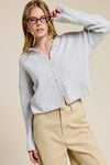 ESSENTIAL BUTTON DOWN CARDIGAN