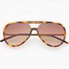FREYRS Eyewear - Shay Aviator Sunglasses: Tortoise/Gradient Brown