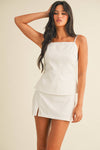OPEN BACK TOP AND MINI SKORT SET