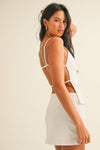 OPEN BACK TOP AND MINI SKORT SET