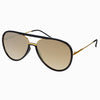 FREYRS Eyewear - Shay Aviator Sunglasses: Black / Gold Mirrored