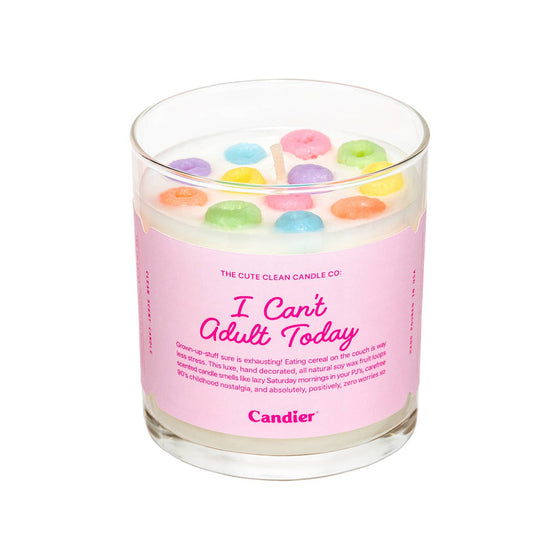 CAN'T ADULT CEREAL SOY WAX JAR FILLED CANDLE