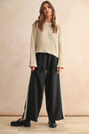 ROUND NECK SWEATER KNITTED TOP