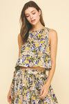 FLORAL SLEEVELESS TOP