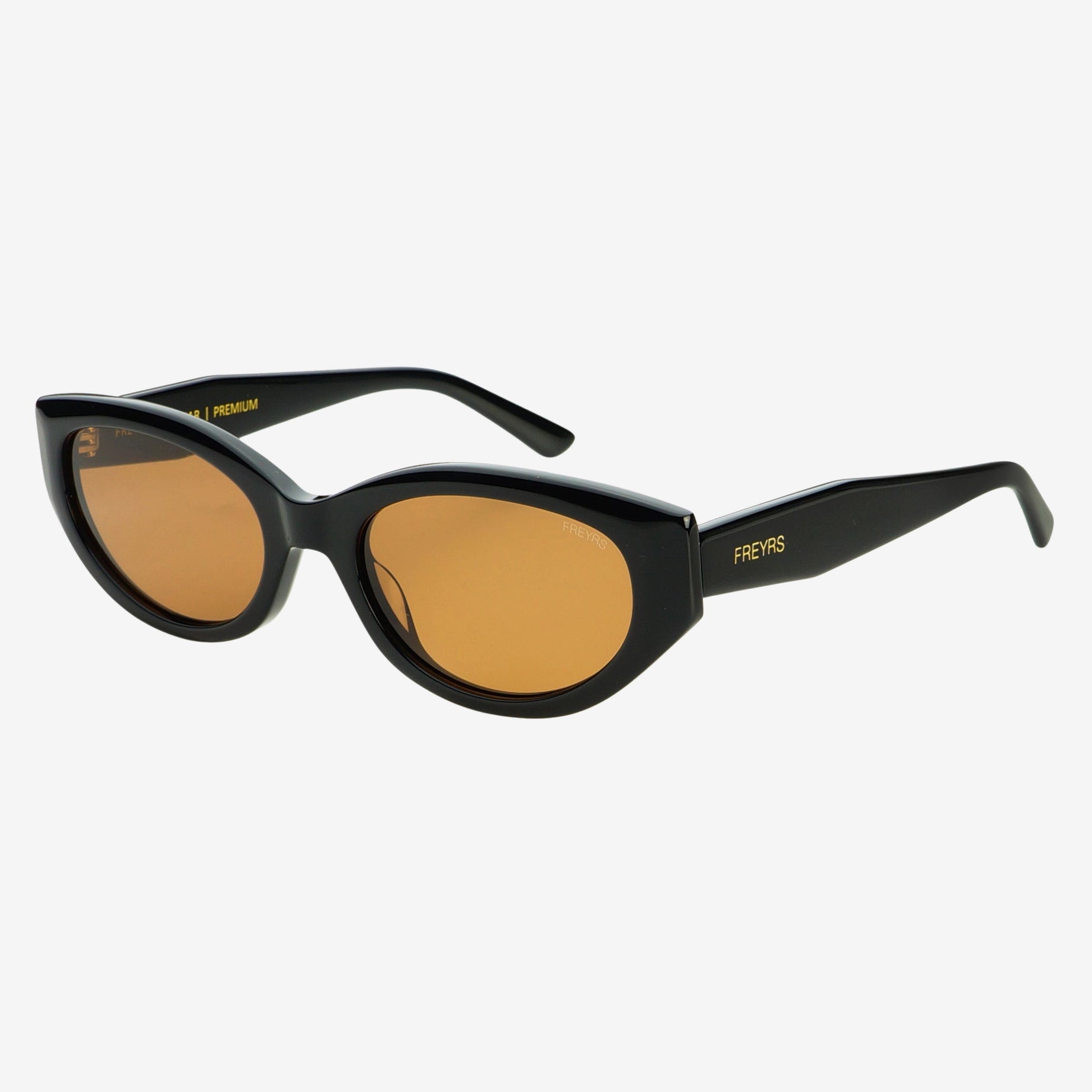 FREYRS Eyewear - Ameli Acetate Cat Eye Sunglasses: Black