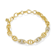  BAILEY PAVE CHAIN BRACELET in gold white crystal