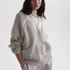 JUDE PLATED CARDIGAN SWEATER