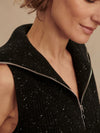 HALLY HALF ZIP RIB VEST