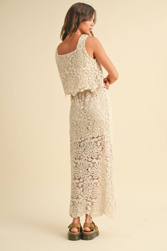 CROCHET KNITTED SKIRT