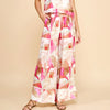 DEBI PRINTED WOVEN WIDE LEG PANTS