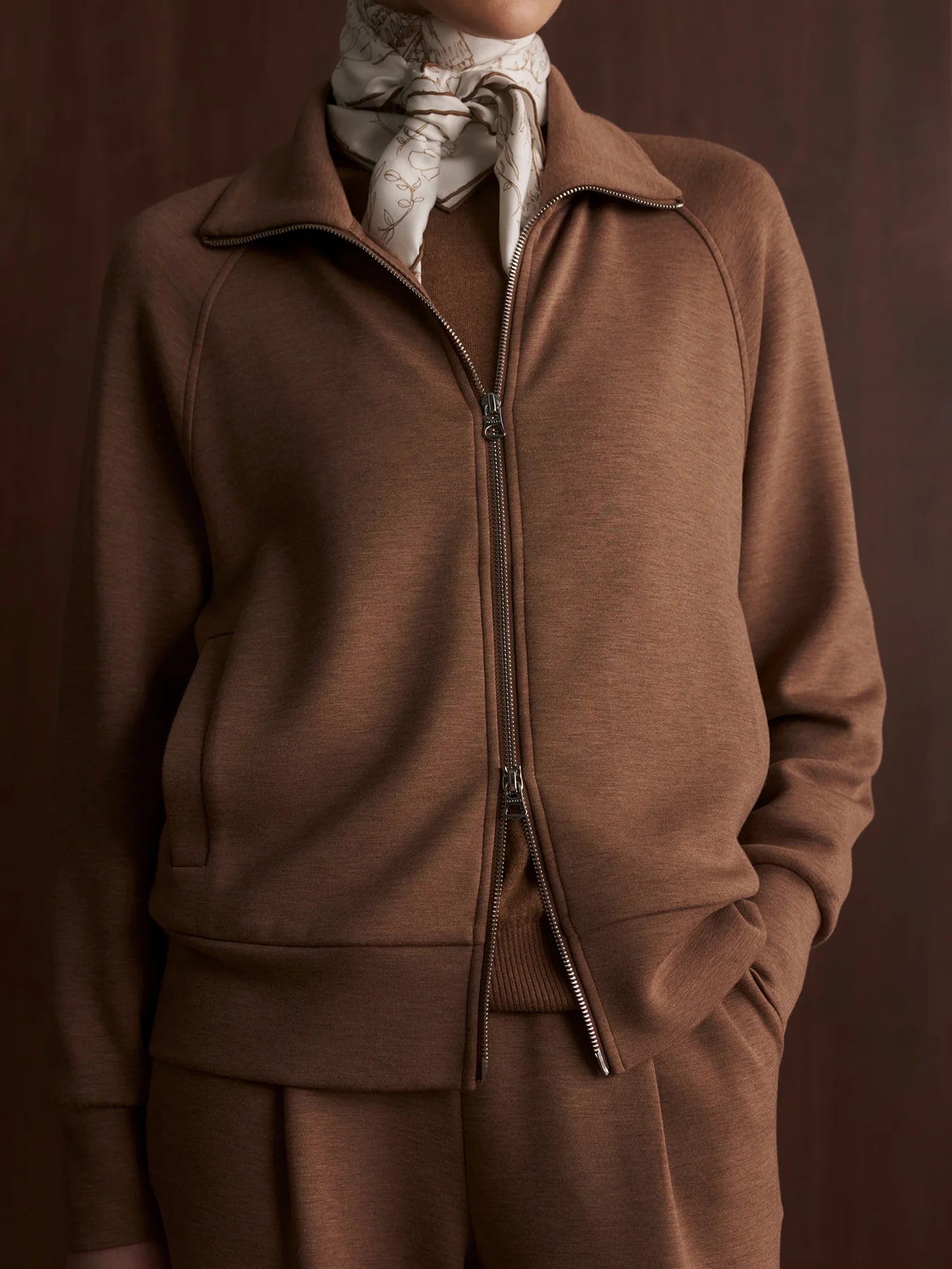 TYDE ZIP THROUGH SWEATSHIRT