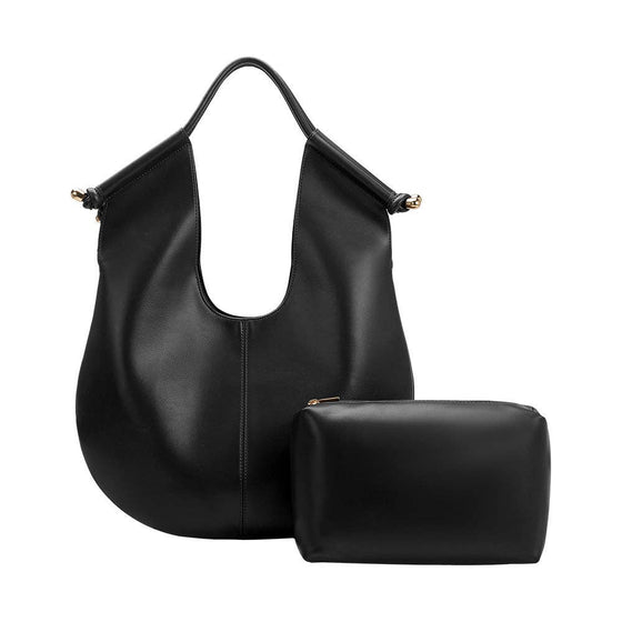 MELIE BIANCO - TRACY BLACK RECYCLED VEGAN SHOULDER BAG