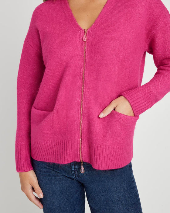 ZEENA ZIP UP CARDIGAN