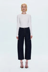 BEAU SEAMED CRESCENT RAW JEANS in nightfall